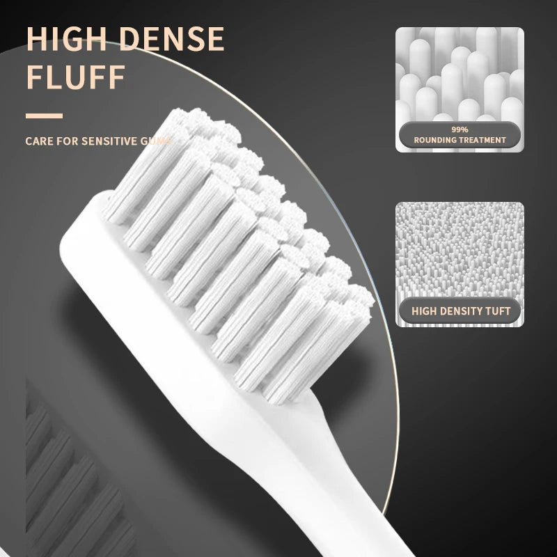 Jianpai Adult Black White Classic Acoustic Electric Toothbrush Adult 5-Gear Mode USB Charging IPX7 Waterproof Acoustic Electric